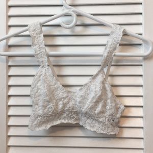 white lace bralette